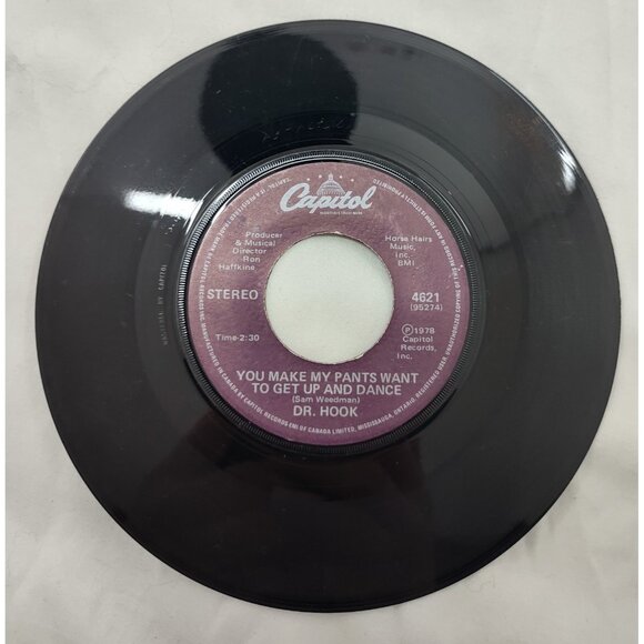 Dr Hook "Sharing the Night Together" 1978 Canada Capitol 4621 7" Vinyl 45 RPM - Picture 4 of 5